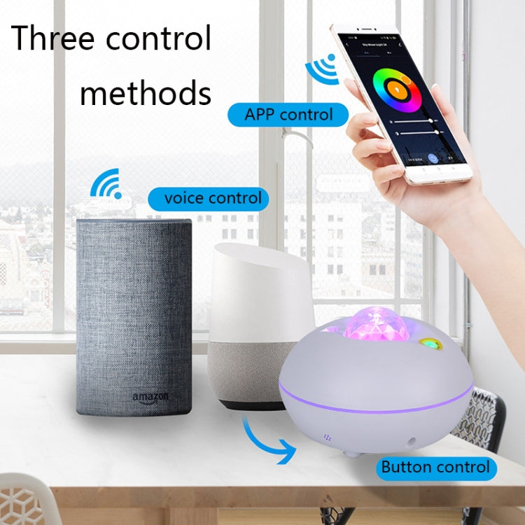 Lampada di proiezione con motivo ad acqua con telecomando stellato a LED SC526 Luce notturna wireless intelligente per cielo stellato Graffiti