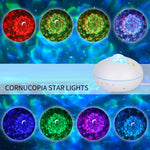 Lampada di proiezione con motivo ad acqua con telecomando stellato a LED SC526 Luce notturna wireless intelligente per cielo stellato Graffiti