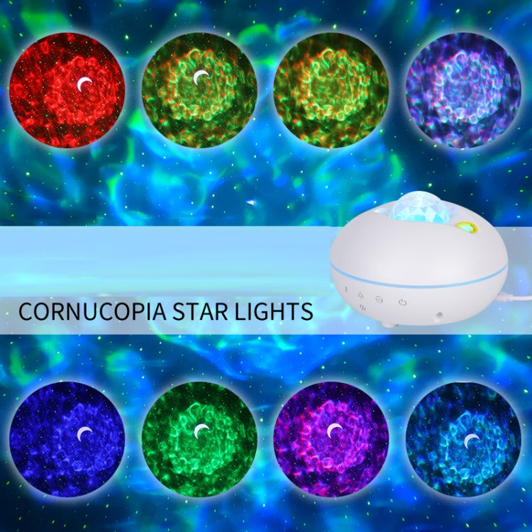 Lampada di proiezione con motivo ad acqua con telecomando stellato a LED SC526 Luce notturna wireless intelligente per cielo stellato Graffiti