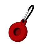 Custodia protettiva in silicone antigraffio antiurto di forma rotonda da 4 pezzi con moschettone per Airtag