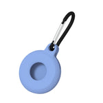 Custodia protettiva in silicone antigraffio antiurto di forma rotonda da 4 pezzi con moschettone per Airtag
