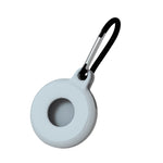 Custodia protettiva in silicone antigraffio antiurto di forma rotonda da 4 pezzi con moschettone per Airtag