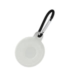 Custodia protettiva in silicone antigraffio antiurto di forma rotonda da 4 pezzi con moschettone per Airtag
