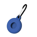 Custodia protettiva in silicone antigraffio antiurto di forma rotonda da 4 pezzi con moschettone per Airtag