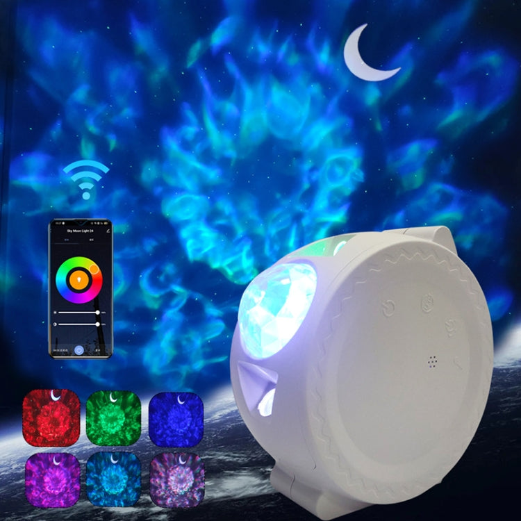 SC511 Proiettore cielo stellato con filigrana 3 in 1 Luce notturna per atmosfera intelligente Graffiti, White Ordinary, Black Ordinary, White WiFi, Black WiFi