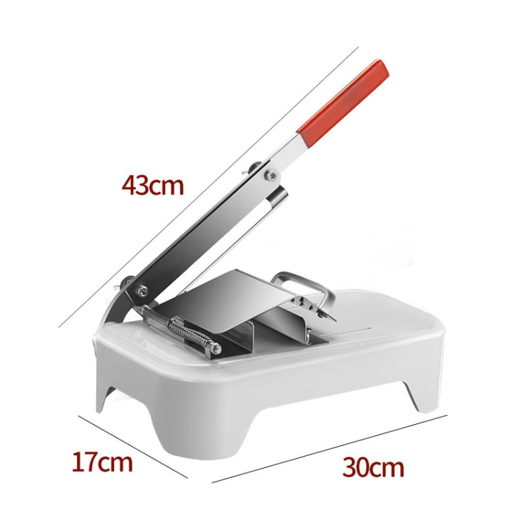 Affettatrice per agnello Tagliaverdure manuale per uso domestico Affettatrice per carne, White