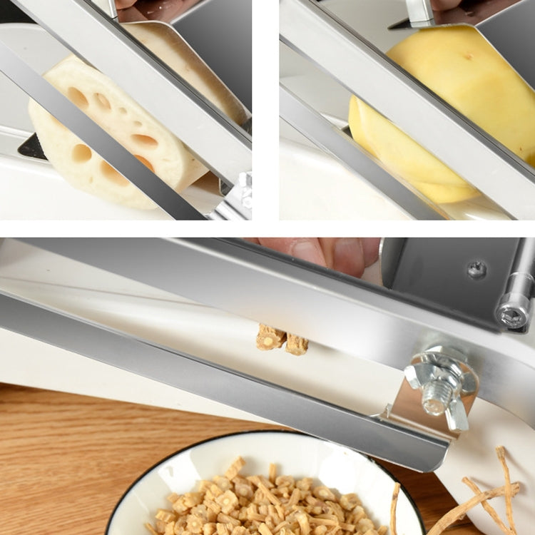 Affettatrice per agnello Tagliaverdure manuale per uso domestico Affettatrice per carne, White