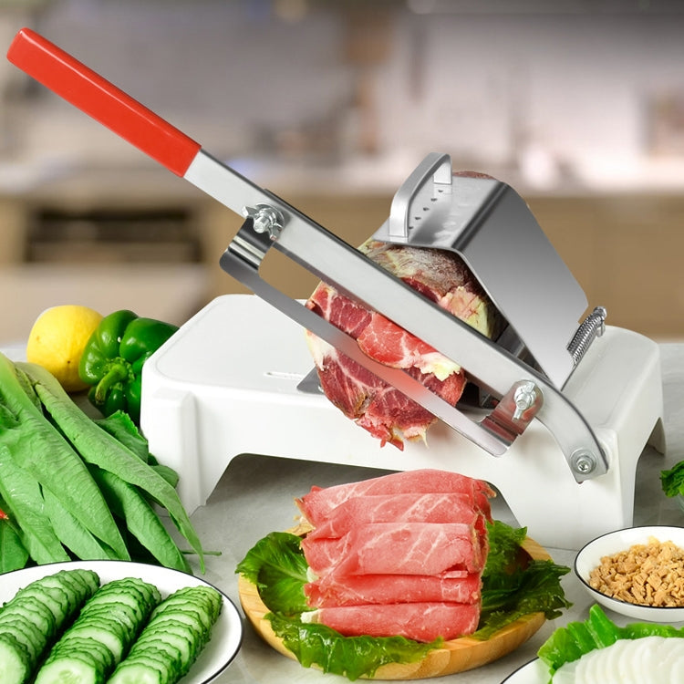 Affettatrice per agnello Tagliaverdure manuale per uso domestico Affettatrice per carne, White