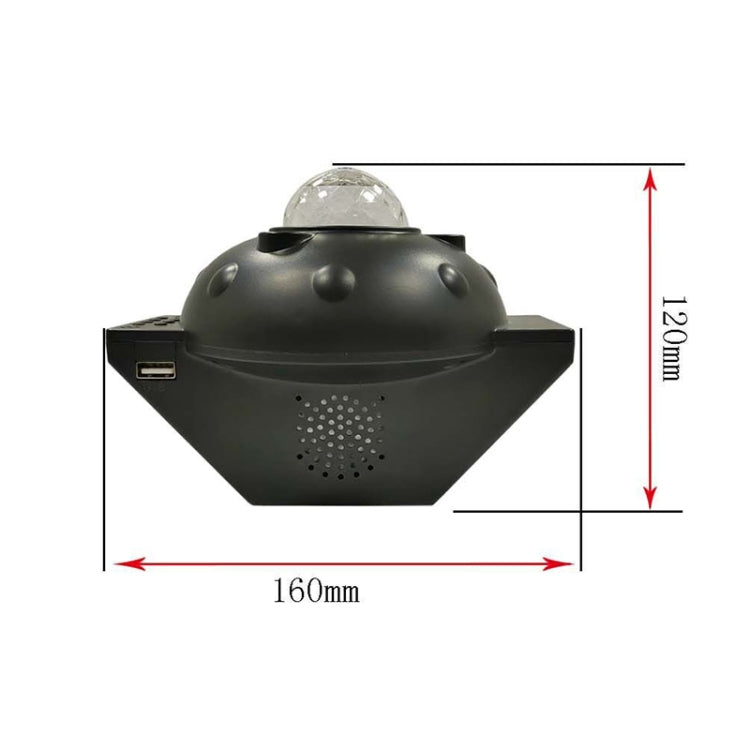 SC522-01 USB Bluetooth Musica Filigrana Cielo stellato Luce di proiezione Luce da palcoscenico a LED Luce notturna