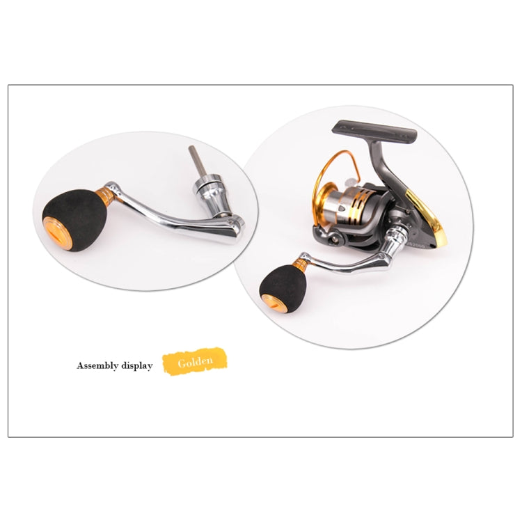 DEUKIO Manopola in lega di alluminio con bilanciere per mulinello da pesca con bilanciere interamente in metallo EVA per accessorio per attrezzatura per mulinello da pesce, Medium (Golden), Medium(Red), Medium (Gun Color), Large (Golden), Large (Red)  ...