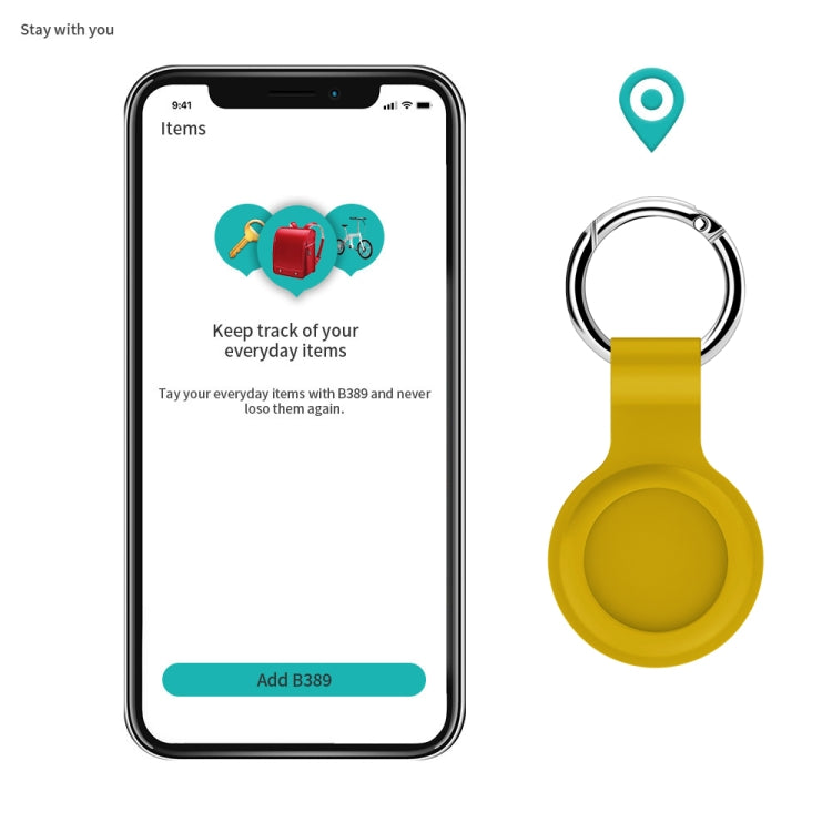 Custodia protettiva in silicone per Airtag Apple