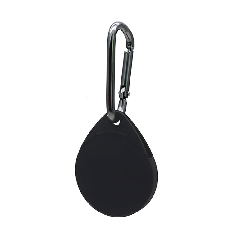 Custodia protettiva in silicone antigraffio antiurto a forma di goccia da 2 pezzi con moschettone per AirTag