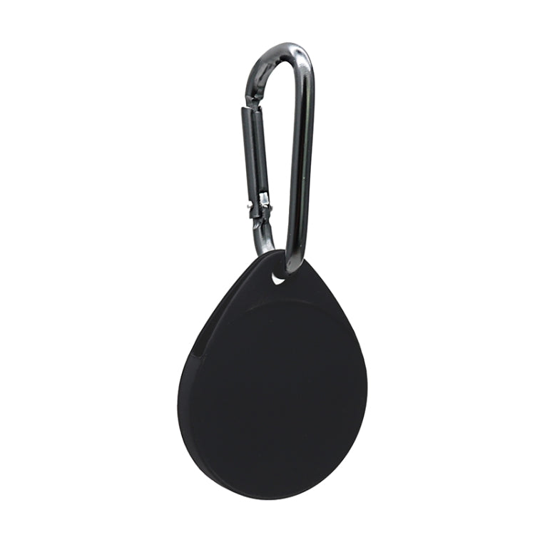 Custodia protettiva in silicone antigraffio antiurto a forma di goccia da 2 pezzi con moschettone per AirTag