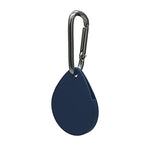 Custodia protettiva in silicone antigraffio antiurto a forma di goccia da 2 pezzi con moschettone per AirTag