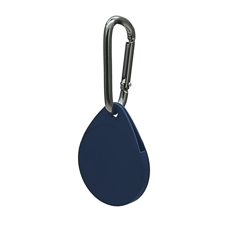 Custodia protettiva in silicone antigraffio antiurto a forma di goccia da 2 pezzi con moschettone per AirTag