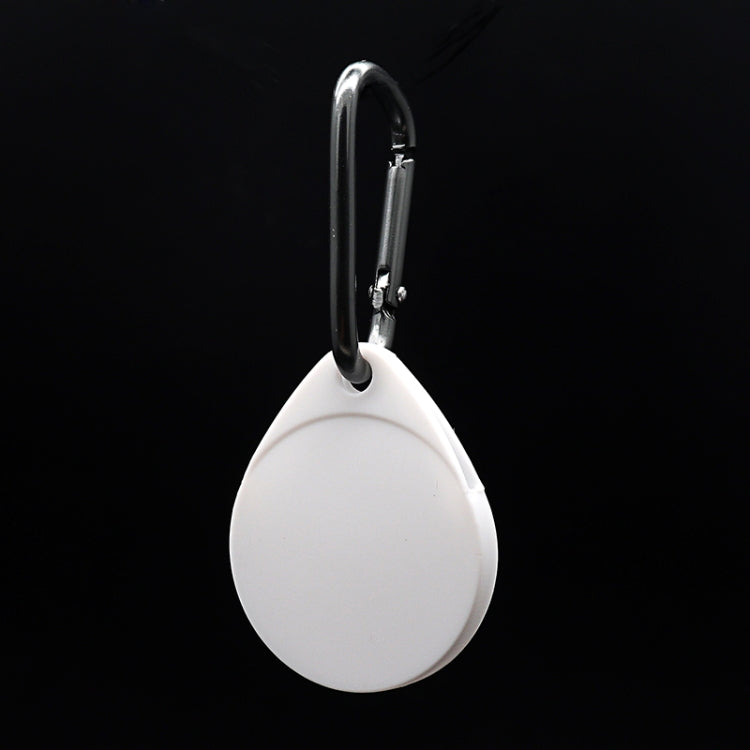 Custodia protettiva in silicone antigraffio antiurto a forma di goccia da 2 pezzi con moschettone per AirTag
