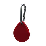 Custodia protettiva in silicone antigraffio antiurto a forma di goccia da 2 pezzi con moschettone per AirTag