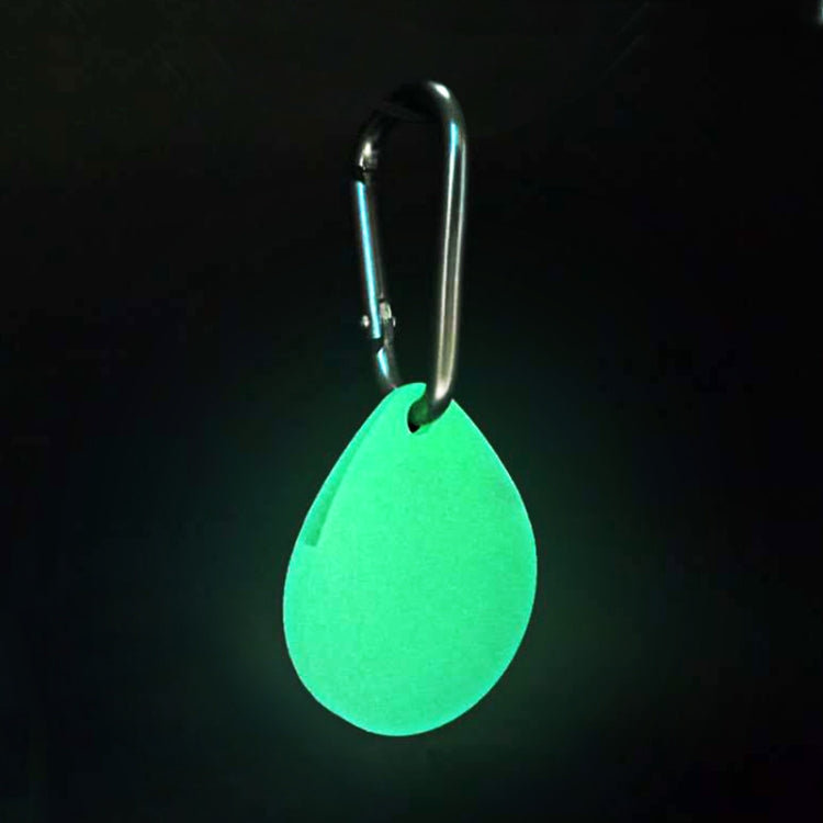 Custodia protettiva in silicone antigraffio antiurto a forma di goccia da 2 pezzi con moschettone per AirTag