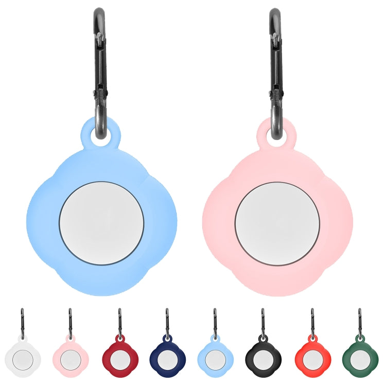 Custodia protettiva in silicone anti-smarrimento per tracker da 3 pezzi con moschettone per AirtTag