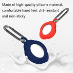 Custodia protettiva in silicone anti-smarrimento per tracker da 3 pezzi con moschettone per AirtTag