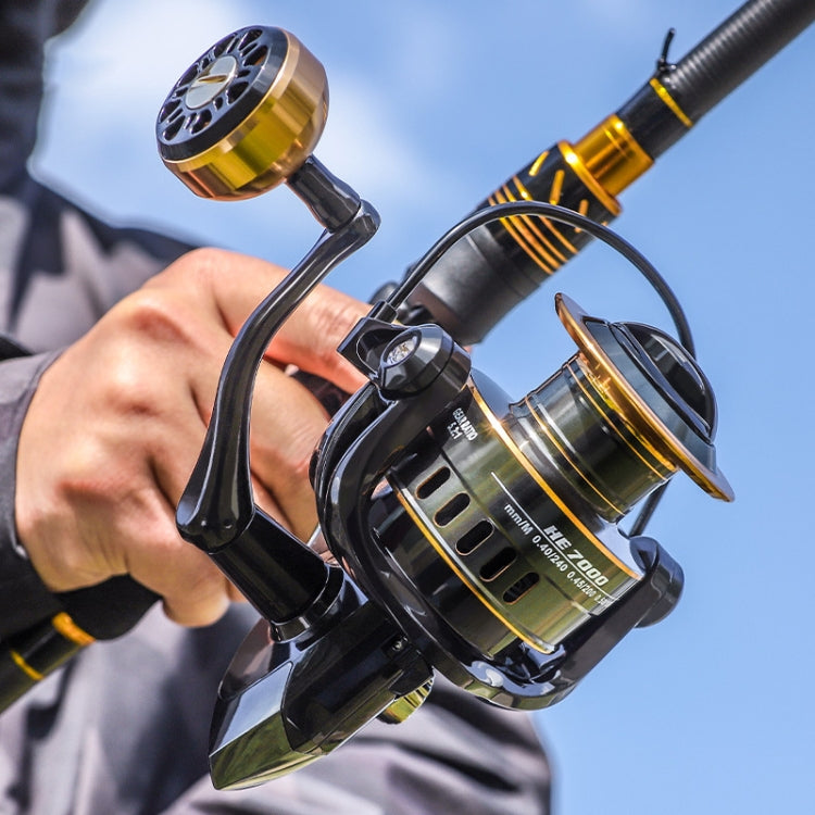 Mulinello da pesca liscio con bilanciere interamente in metallo, HE500 (EVA Grip), HE800 (EVA Grip), HE-1000 (EVA Grip), HE-2000 (EVA Grip), HE-3000 (EVA Grip), HE-4000 (EVA Grip), HE-5000 (EVA Grip), HE-6000 (EVA Grip), HE-7000 (EVA Grip)             ...