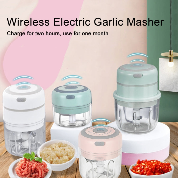 ZM-14 Mini schiacciapatate elettrico wireless per aglio per uso domestico, White 100ml, Green 100ml, Pink 100ml, High Cup White 250ml, High Cup Green 250ml, High Cup Pink 250ml, White Glass 300ml, Green Glass 300ml, Pink Glass 300ml                    ...
