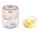 ZM-14 Mini schiacciapatate elettrico wireless per aglio per uso domestico, White 100ml, Green 100ml, Pink 100ml, High Cup White 250ml, High Cup Green 250ml, High Cup Pink 250ml, White Glass 300ml, Green Glass 300ml, Pink Glass 300ml                    ...