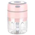 ZM-14 Mini schiacciapatate elettrico wireless per aglio per uso domestico, White 100ml, Green 100ml, Pink 100ml, High Cup White 250ml, High Cup Green 250ml, High Cup Pink 250ml, White Glass 300ml, Green Glass 300ml, Pink Glass 300ml                    ...