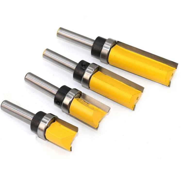 Fresa per macchina per incidere con bordo dritto, tipo copia, con gambo da 8 mm, 8x3/4x20mm, 8x3/4x25mm, 8x3/4x38mm, 8x3/4x50mm, 4PCS/Set