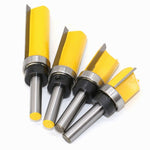Fresa per macchina per incidere con bordo dritto, tipo copia, con gambo da 8 mm, 8x3/4x20mm, 8x3/4x25mm, 8x3/4x38mm, 8x3/4x50mm, 4PCS/Set