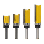 Fresa per macchina per incidere con bordo dritto, tipo copia, con gambo da 8 mm, 8x3/4x20mm, 8x3/4x25mm, 8x3/4x38mm, 8x3/4x50mm, 4PCS/Set
