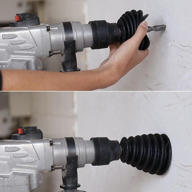 10 pezzi di copertura antipolvere per martello elettrico, ciotola per la raccolta della polvere, accessori per trapano a percussione, Dust Cover(Black), Dust Cover(White)