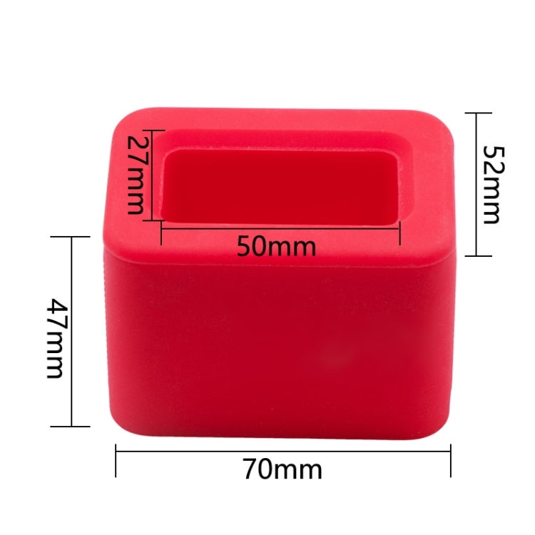 Copertura protettiva con fibbia in silicone per supporto per cintura di sicurezza da 2 pezzi, Red, Black, Blue