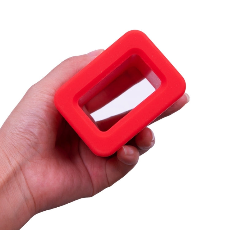 Copertura protettiva con fibbia in silicone per supporto per cintura di sicurezza da 2 pezzi, Red, Black, Blue