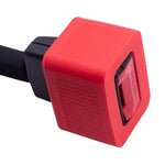 Copertura protettiva con fibbia in silicone per supporto per cintura di sicurezza da 2 pezzi, Red, Black, Blue