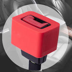 Copertura protettiva con fibbia in silicone per supporto per cintura di sicurezza da 2 pezzi, Red, Black, Blue