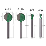 Coltello da intaglio sferico per lavorazione del legno con manico dritto, 4PCS/Set 6 Handles, 4PCS/Set 6 Handles Extended, 3 PCS/Set 3 Handle