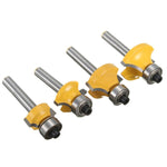 4 pz/set 1/4 manico in lega di filettatura coltello lavorazione del legno punta della macchina, 4 PCS/Set 1/4 Handle