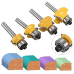 4 pz/set 1/4 manico in lega di filettatura coltello lavorazione del legno punta della macchina, 4 PCS/Set 1/4 Handle