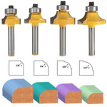 4 pz/set 1/4 manico in lega di filettatura coltello lavorazione del legno punta della macchina, 4 PCS/Set 1/4 Handle