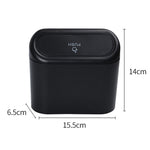 Scatola per accessori interni di grande capacità per pattumiera per auto da 2 pezzi, Car Trash Can