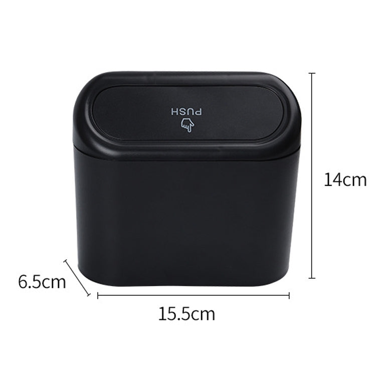 Scatola per accessori interni di grande capacità per pattumiera per auto da 2 pezzi, Car Trash Can