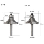 4 pezzi / set taglierina per la lavorazione del legno ad angolo tondo testa di taglio in lega per macchina da taglio, 4 PCS/Set Alloy Cutter Head