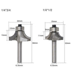 4 pezzi / set taglierina per la lavorazione del legno ad angolo tondo testa di taglio in lega per macchina da taglio, 4 PCS/Set Alloy Cutter Head
