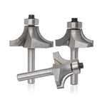 4 pezzi / set taglierina per la lavorazione del legno ad angolo tondo testa di taglio in lega per macchina da taglio, 4 PCS/Set Alloy Cutter Head