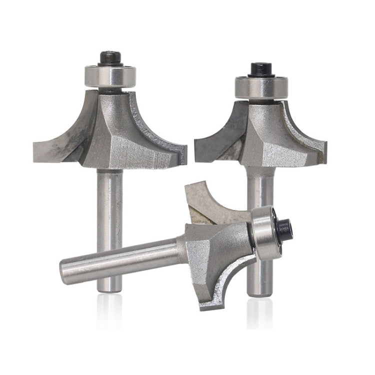 4 pezzi / set taglierina per la lavorazione del legno ad angolo tondo testa di taglio in lega per macchina da taglio, 4 PCS/Set Alloy Cutter Head