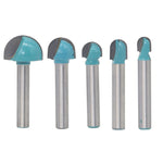 Fresa a 6 gambo per pizzo tondo per lavorazione del legno, 5 PCS/Set 6-18mm, 4 PCS/Set 16-32mm