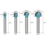 Fresa a 6 gambo per pizzo tondo per lavorazione del legno, 5 PCS/Set 6-18mm, 4 PCS/Set 16-32mm