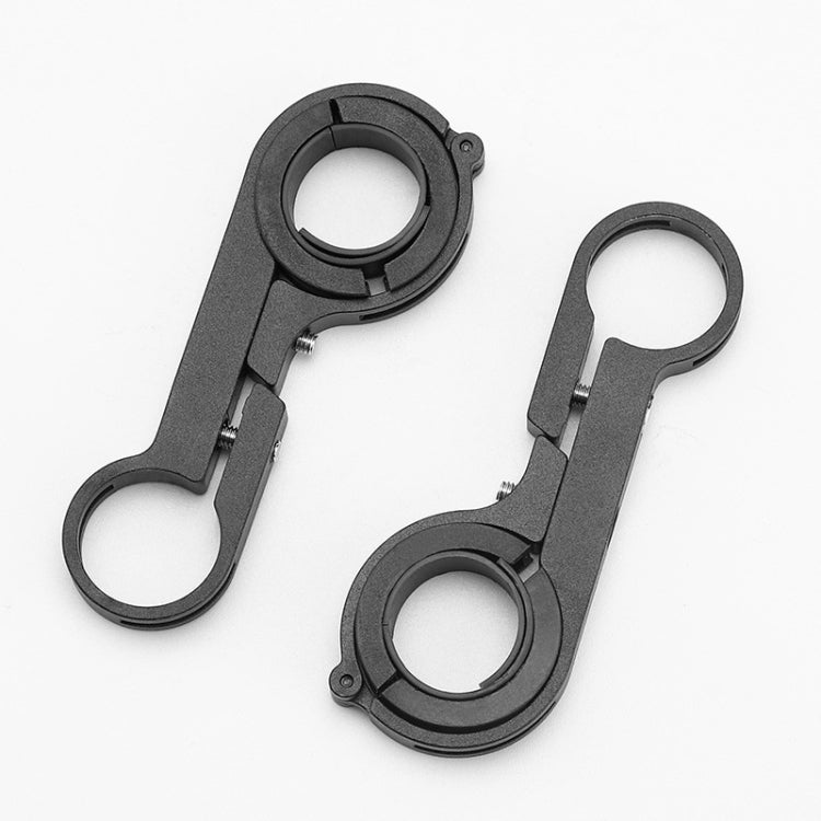BG-798 Staffa di estensione per bicicletta da 30 cm Doppia asta Torcia in alluminio Staffa di espansione per faro per cronometro, BG-798
