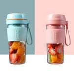 FS1300 Mini Spremiagrumi Domestico Macchina da Cucina Portatile Studente Tazza di Succo Spremiagrumi, Gem Blue Double Blade, Cherry Blossom Double Blade, Gem Blue Four Blade, Cherry Blossom Four  Blade